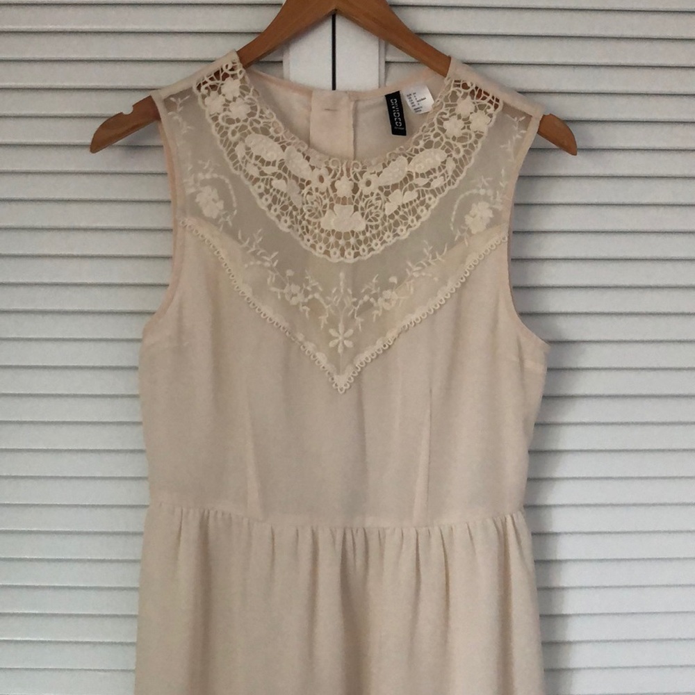 Cream mini dress